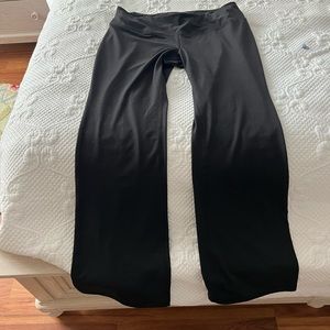 Women’s black wide leg yoga pants.  XL. Worn once.
